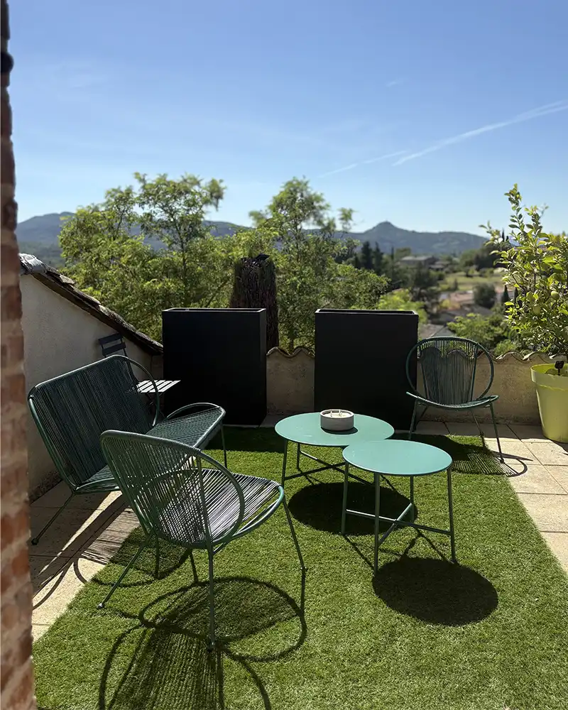 Terrasse de l'étage